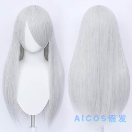 高档AICOS60CM长发直万用 古发装 动漫长发毛娘造型cos假假毛
