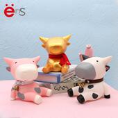 创意狗狗猫咪猪猪卡通存钱罐硬币纸币存钱筒家居摆饰儿童生日礼物