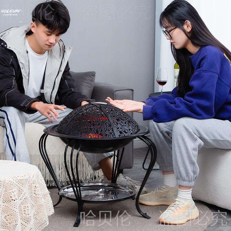 取暖炉炉炉子烧煤炭火烤火炉柴火取暖农村烧炭铸铁家用室内冬天
