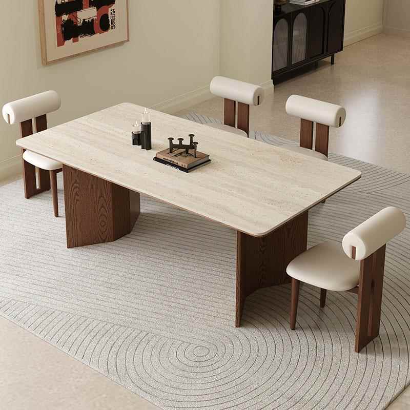 正品佐实木岩2板餐桌家用小户型慕奶油风款024新意式轻奢长方形饭