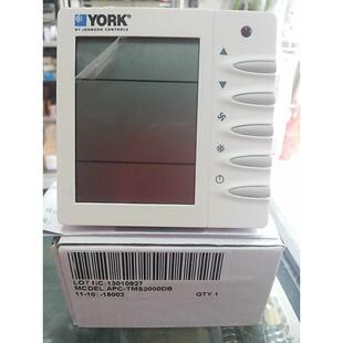 约克温控器APC-TMS2000DBYORK中央空调控制器面板三速液晶屏开 关