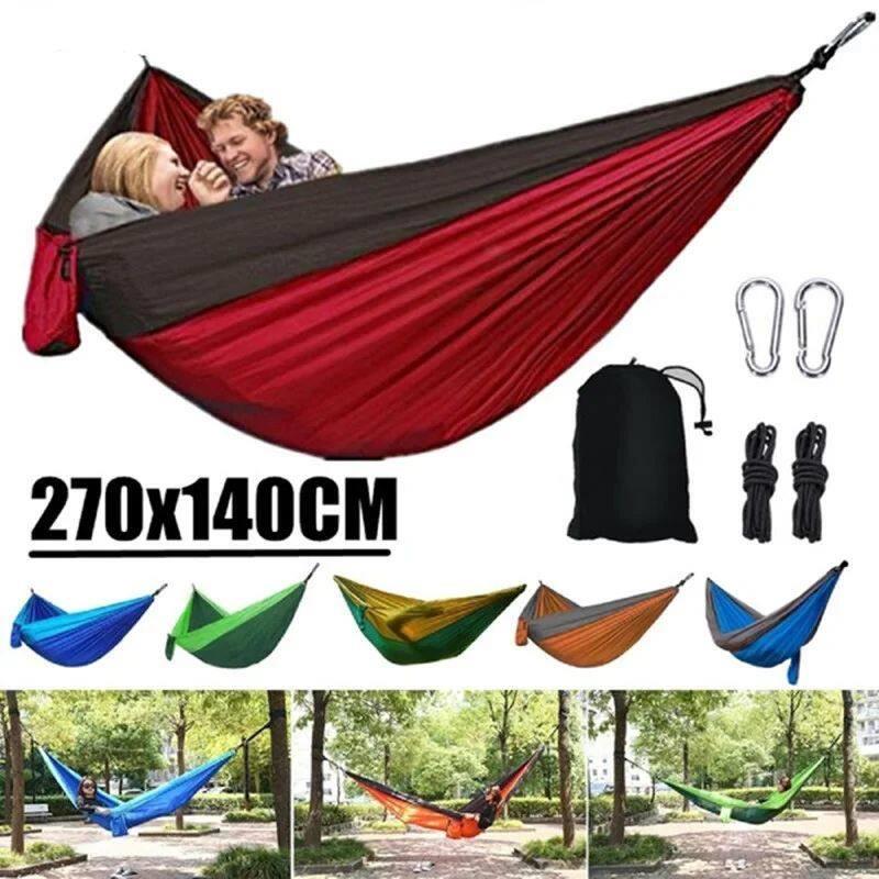 Single Person Portable Outdoor Camping Hammock With Nylon Co