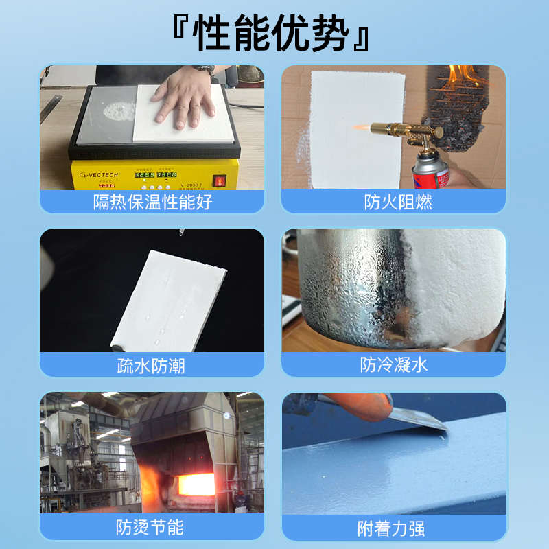 纳米气凝胶保温隔热涂料喷涂管道工业绝热材料防火阻燃涂层耐高温