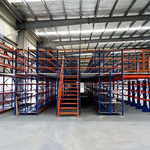 中鼎工业货架仓库仓储阁楼平台二层搭建钢结构重型置物架多层