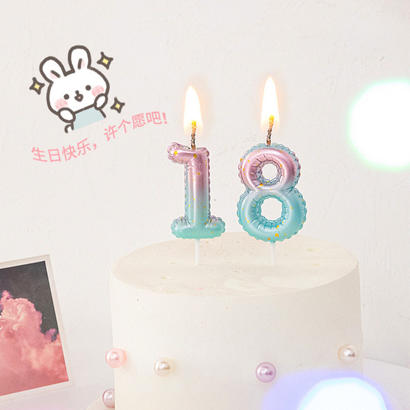 银河系渐变生日蜡烛装扮布置套餐