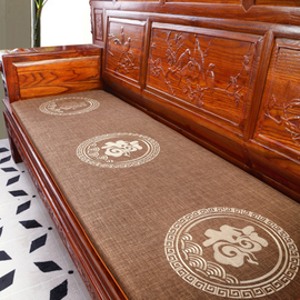 实木沙发垫子防滑加厚冬季红木椅海绵垫高密度座垫新中式四季通用