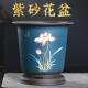 宜兴紫砂花盆兰花盆带底座透气君子兰绿植盆景陶瓷花盆兰草专用盆