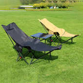 月亮椅三档调节带腿托可坐可躺可拆卸 折叠月亮椅 加厚升级便携式