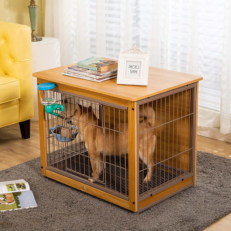 创逸木质宠物狗笼室内狗别墅中小型犬狗狗围栏栅栏家用