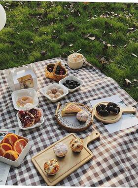 Outdoor Thicken Pad Blanket Camping Beach Plaid Picnic Mat