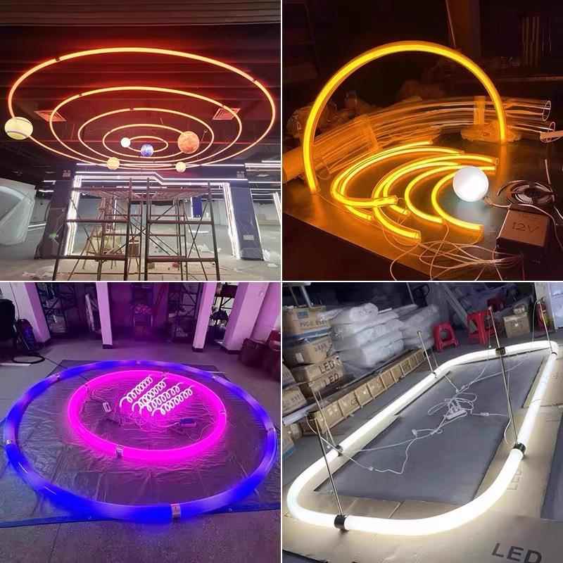 ld力亚克长条圆管圆环弧形灯烤弯吊线圆弧灯管圆形e装饰造DGP型灯