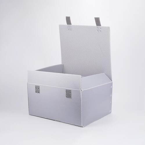 蜂窝板折叠箱塑料周转箱 物流运输围板箱 PBAT防水防潮蜂窝板箱