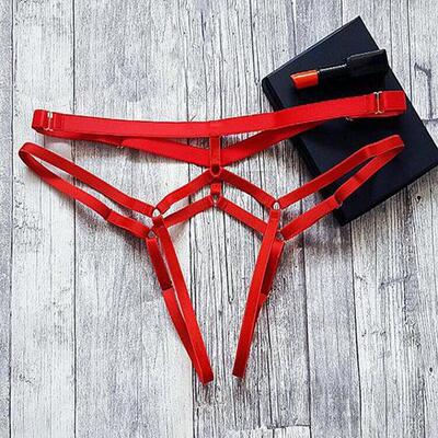 Sexy open panties ladies transparent butt t-strings 开档内裤