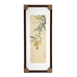 拍下送画框 省美协李平养手绘真迹工笔花鸟国画玄关卧室装饰6521