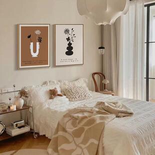 花与静物 饰画抽象艺术花瓶客厅挂画马蒂斯摆画 奶油风卧室床头装