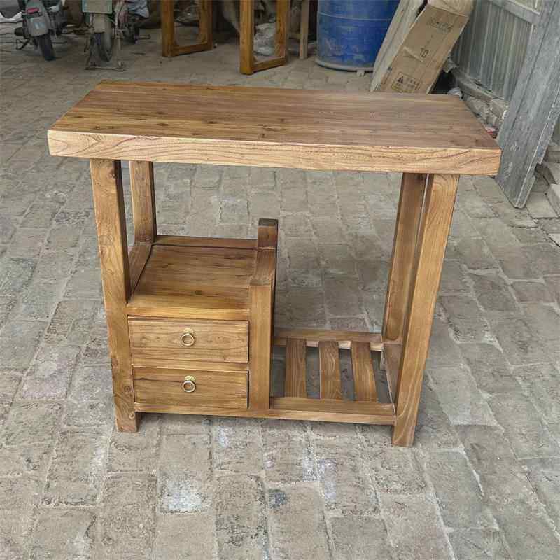 老榆木茶水柜实木茶台烧水一体茶几小户型置物架餐边柜沙发边几,住宅家具,茶几,淘宝优惠券,粉丝福利购,淘宝优惠卷