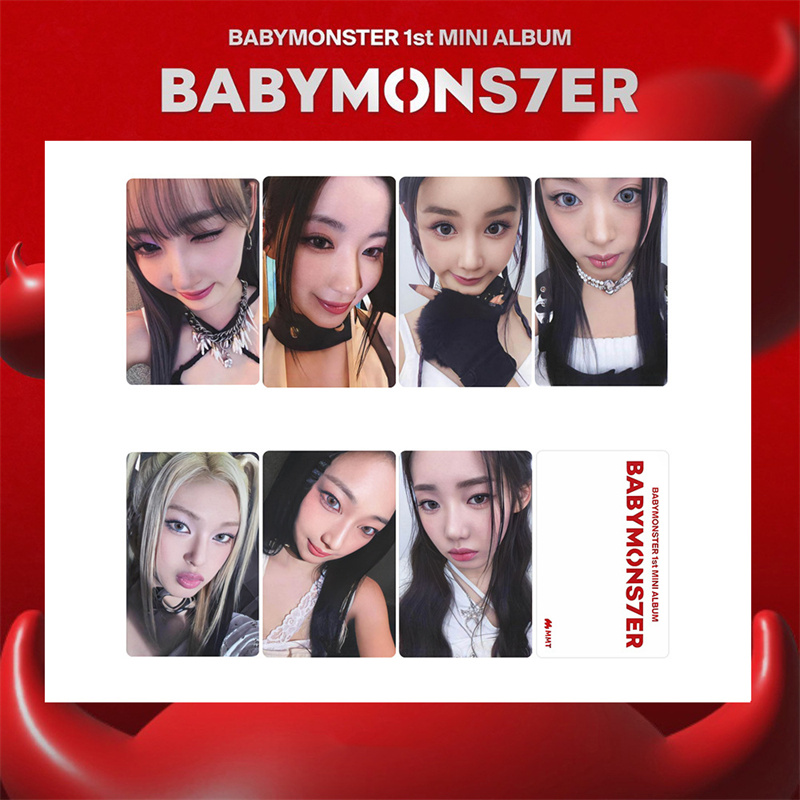 BABYMONSTER小卡特典卡郑雅娴怼脸卡 小怪兽周边自印小卡明信片