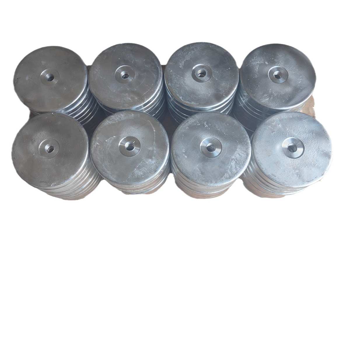 供应锌阳极 船舶用螺栓式锌牺牲阳极块 两端焊接式锌合金块