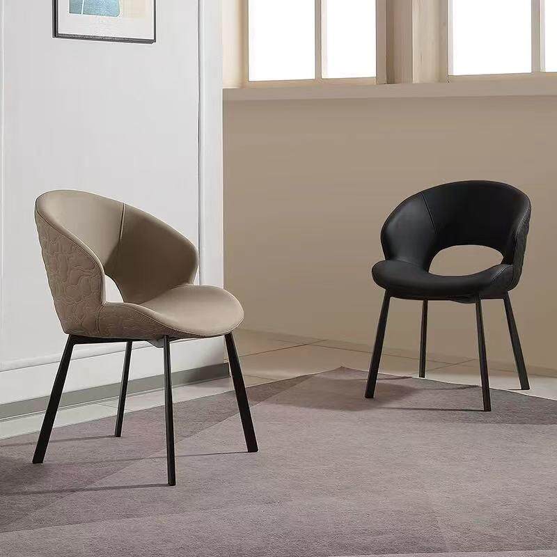 餐桌椅2026新款家用靠背椅子网红家用餐椅意式极简轻奢高级感凳子