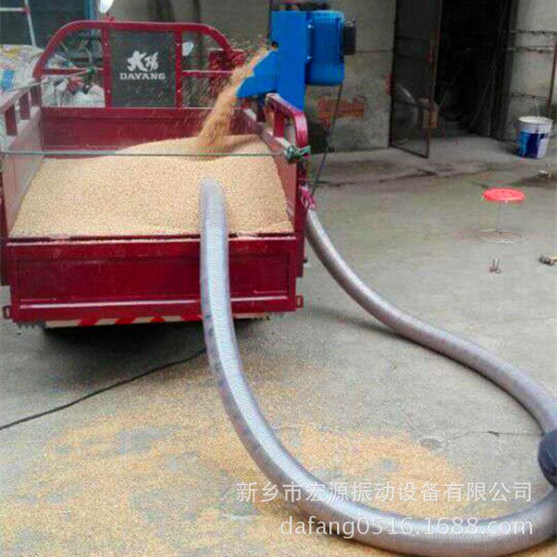 每小时6-8吨小麦电动收粮机零下15度室外作业牛筋软管8米长