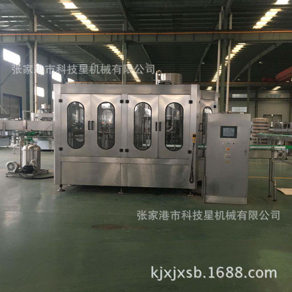 全自动三合一含气饮料灌装机塑料小瓶碳酸饮料加工设备