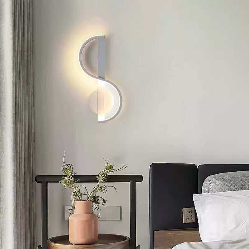 壁灯床头灯现代简约过道走廊卧室客厅背景墙北欧轻奢创意楼梯灯具,家装灯饰光源,壁灯,淘宝优惠券,粉丝福利购,淘宝优惠卷