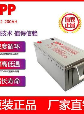 耐普太阳能胶体蓄电池12v100ah光伏发电200安65A电池ups房车路灯
