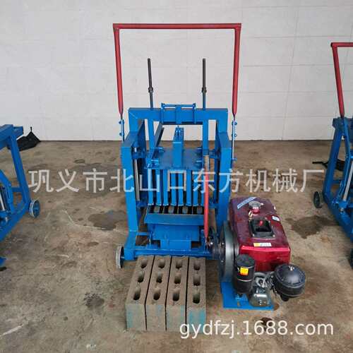 柴油砖机400-100-200三孔移动水泥制砖机可更换模具一机多用12P