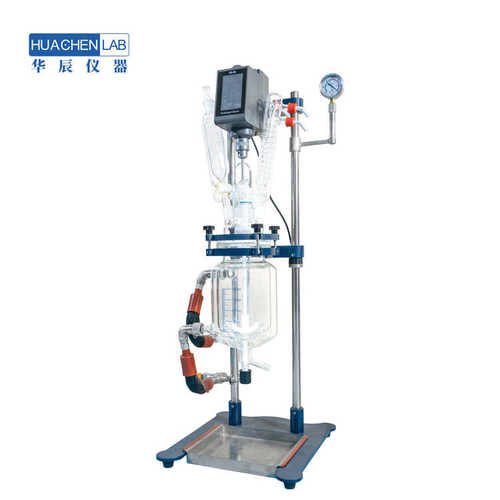 变速调频水油两用气密性强可定时搅拌小型SC-2L桌面式玻璃反应釜