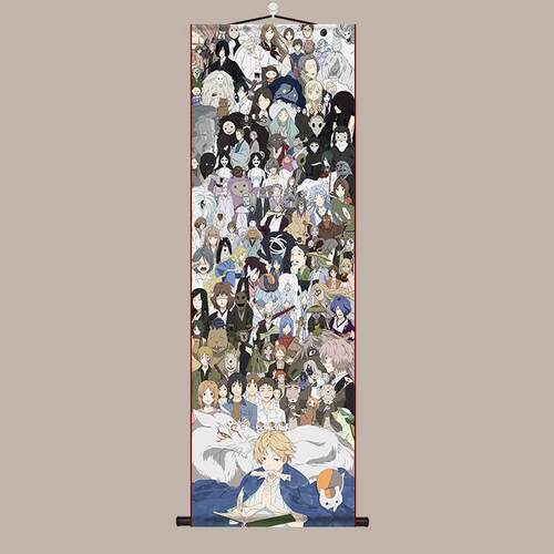 夏目家的朋友之书漫画全插图周边动画海报集客厅装饰绢卷挂画