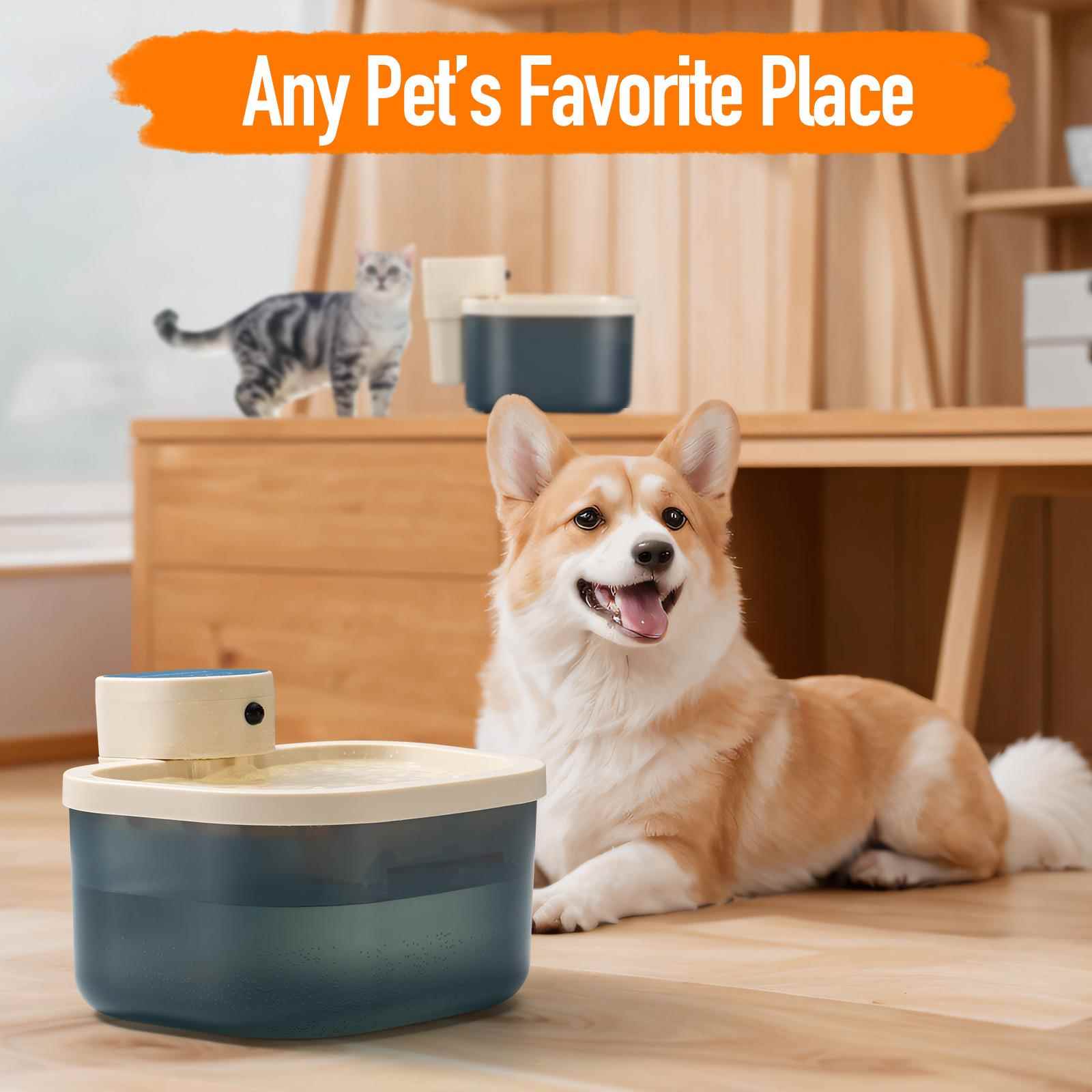 宠有猫咪饮水机流动水不插电自动喂水器宠物狗狗饮水器跨境