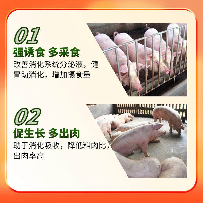 育肥猪饲料添加剂复合维生素预混料提高采食量改善生长色氨酸