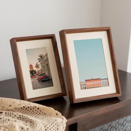 实木榫卯相框摆台67810寸a4洗照片做成画框定制装裱挂墙纪念