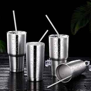 Metal Straws Long Drinking Straws Reusable Stainless Steel