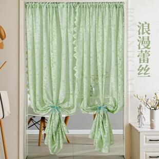 门帘隔断帘蕾丝纱帘2026新款高档防蚊隐私防窥遮挡帘法式女生卧室