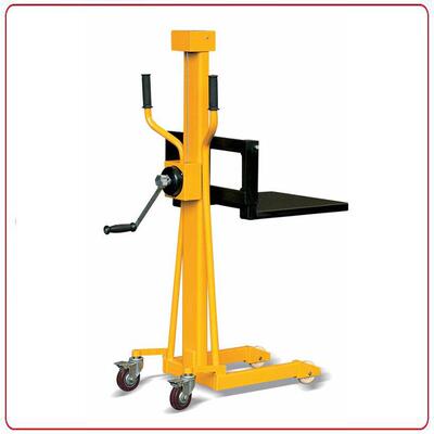 Schmeid/施盾迷你工位车便携手摇机械堆高车LS08钢丝绳升高叉车