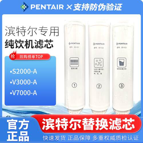 滨特尔S2000-A可通用V3000-A双出水净水机替换活性炭RO膜原装滤芯