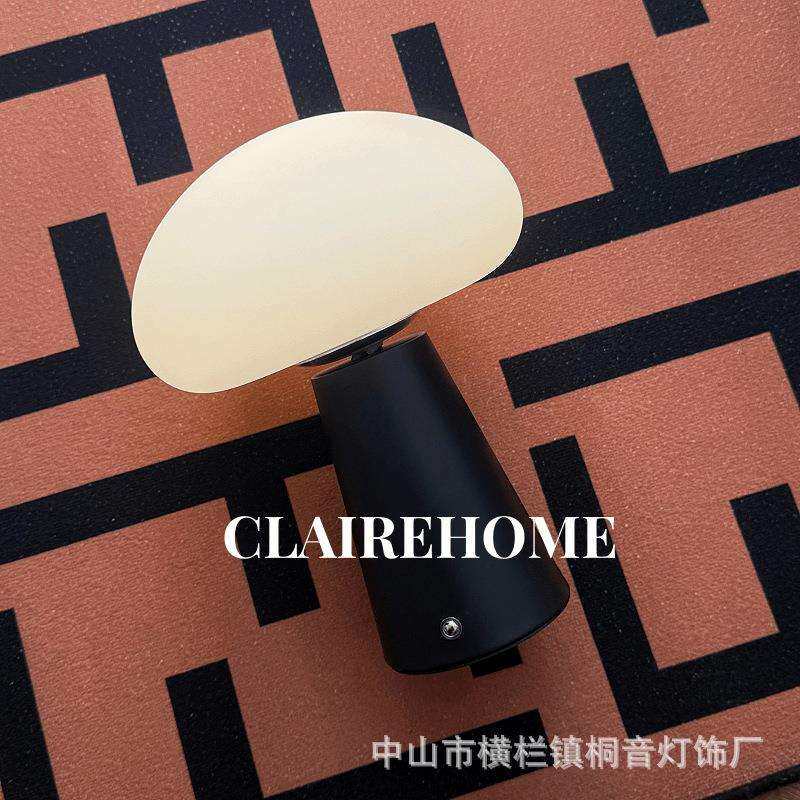 蘑菇充电触摸小台灯卧室床头氛围灯夜灯客厅复古装饰轻奢高级感