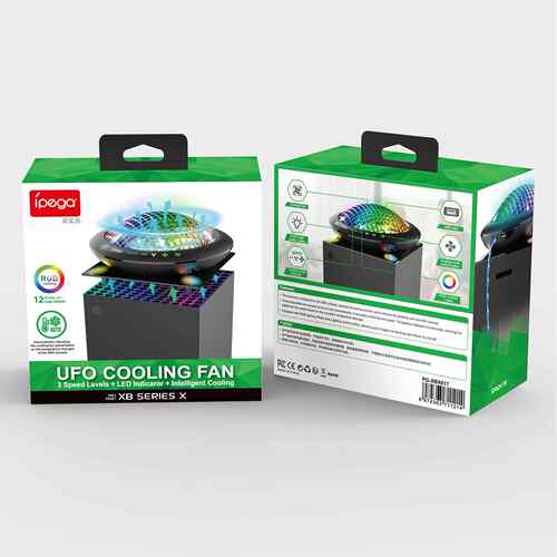 Xbox Series X主机智能温控感应散热风扇UFO飞蝶置顶带RGB炫彩灯