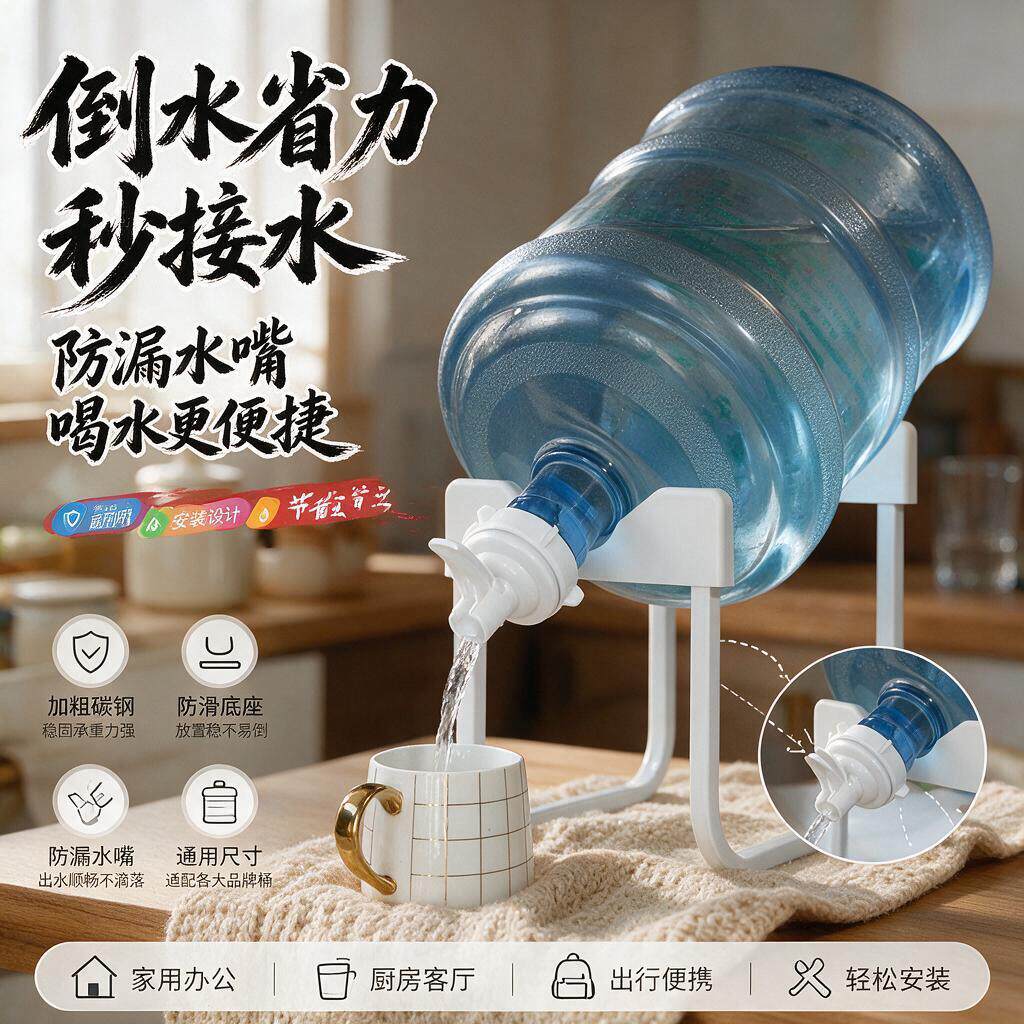 水桶倒水神器纯净支架水嘴桶装水架子抽水器倒置取水器矿泉水饮水
