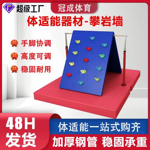 儿童体适能攀爬架感统训练器材平衡木鞍马少儿体能教具室内攀岩墙