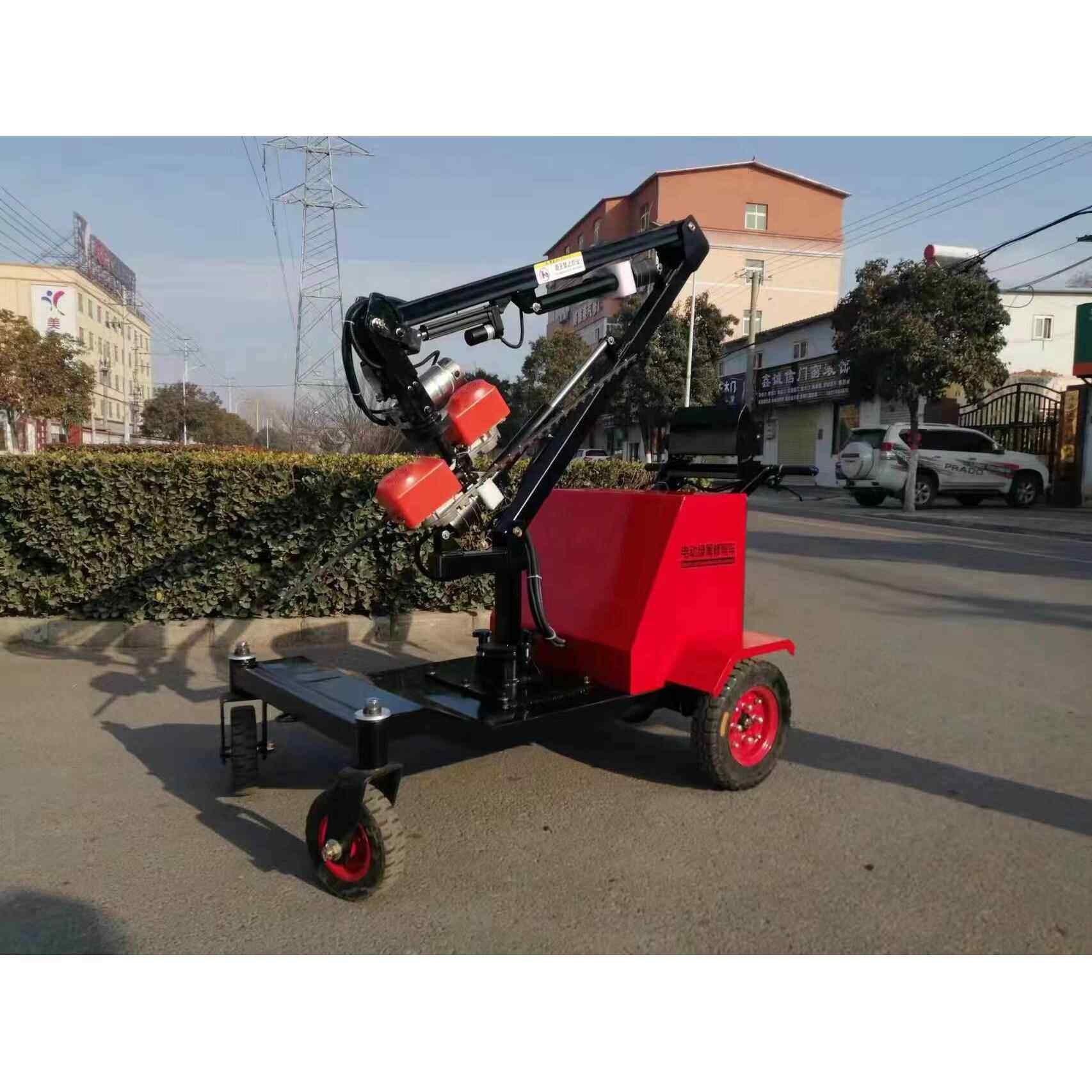 手扶式电动绿篱机园林绿化带园艺茶果树修剪机旋转式往复刀篱笆剪