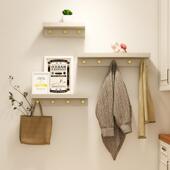 鞋 柜物门口壁挂墙上挂衣架钩玄关创意挂衣入户批发衣服置轻进门奢