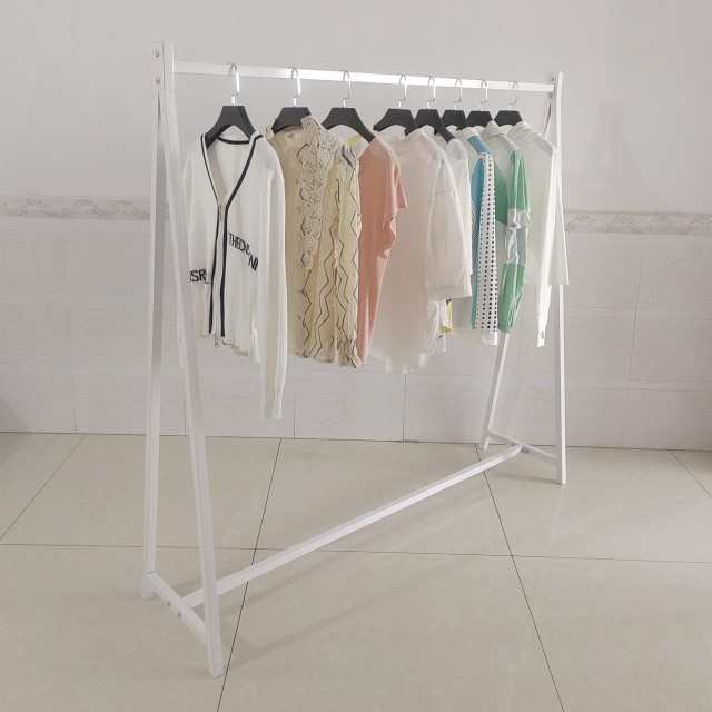 铁艺衣架服装店男女货架展示架落地式中岛架侧挂架衣服架子单杠