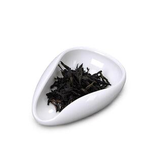 陶瓷咖啡称豆勺 量豆盘碗手冲意式称量咖啡豆碟 胡桃木茶则容器