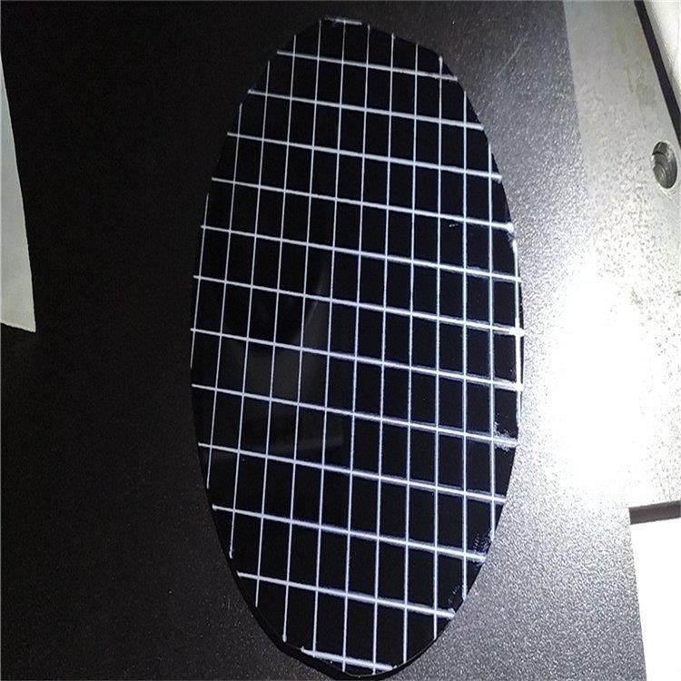 超薄导体异形片精密硅切板割晶圆半IUQ片铬激光群孔盲孔开盲槽加