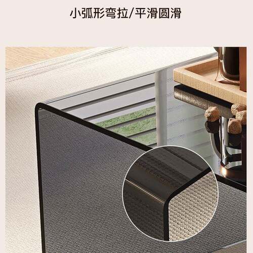 新款迷茶几玻璃客厅家用长方形小户型你985简约代办公室现茶机桌