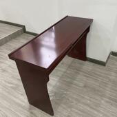 实木会议桌1.2米长条桌办公培训桌油漆条形桌双人会议室桌椅组合