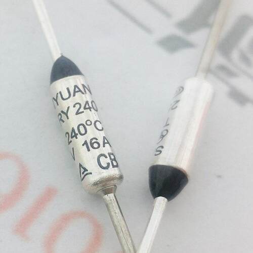 5温度熔断器热熔断电阻断Ry/Tf/98/133/172/240度250V16A简单的爱