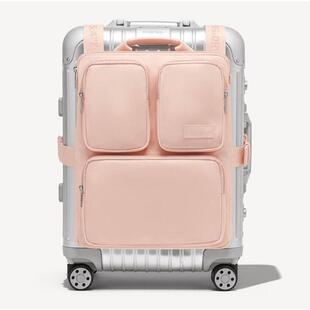 Outdoor portable luggage with a drawbar hanging bag, storag